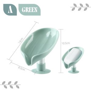 Worthbuy Drain Soap Holder Sponge Storage Holder Storage Tray Punch Free Suction Cup Soap Dish Box Bathroom 肥皂架