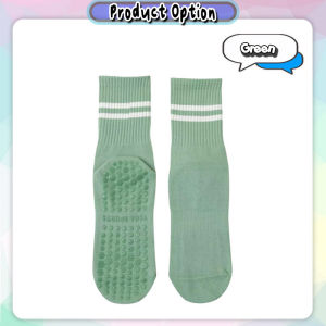 [iRojak] Anti Slip Socks Pilates Yoga Socks Mid Calf Socks Gym Sport Sock 瑜伽袜 防滑袜 Stokin Anti Slip -SK36