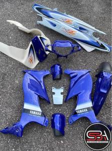 COVERSET ORIGINAL HLY YAMAHA 125z 125zr BIRU SABIT STICKER SIAP TAMPAL PERCUMA EMBLEM HONG LEONG