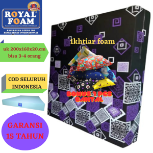 Kasur Busa Royal no 2 ukuran 200x160x20 cm RK 23 Anti bakteri Royal Foam Original bergaransi busa
