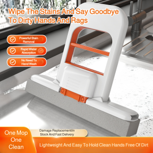 Small Rubber Cotton Mop    Mini Desktop Mop 180° Rotatable Cleaning Tool Table Cleaning Dead Ends