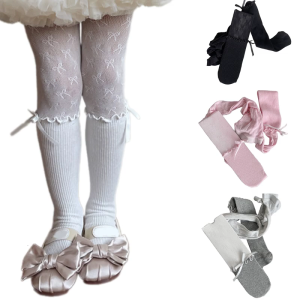 Spring Autumn Lace Tights Little Girls Tights Pantyhose Kids Pants Stretchy Stockings Leggings for Children 3-8 Years