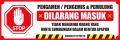 Spanduk Banner Dilarang Buang Sampah Parkir Masuk Bisa Request Desain. 