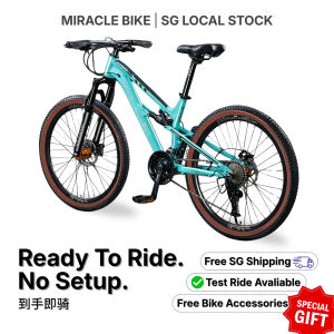 SG Local Stock Durable MTB 26” Mountain Bike | 21 Speed | Full Suspension | Fully Assembled | 1-3 days delivery |