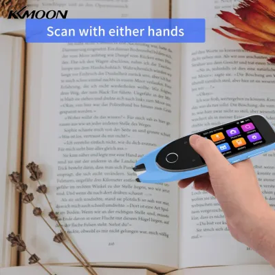 KKmoon Dictionary Translation Pen Scanner Text Scanning Reading Translator Device Multilingual Scanner Noise Reduction Recording Pen Support 112 Languages Chinese/English/Japanese/Korean Voice Translation Re