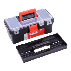 Tool Organizer Box Removable Tray with Clear Lid Tool Case Fly Fishing Box for Screw Small Part Electronic Component