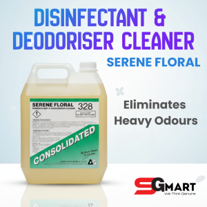 Premium Disinfectant & Deodorizer 5L - SERENE FLORAL 328 | Heavy Odour Masking Cleaner