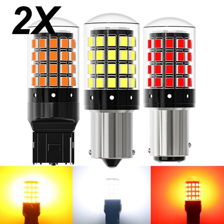 LED Rear Turn Signal Bulbs (P21W / 1073) For Honda NC700X, ST1100, VTX1300 – Amber