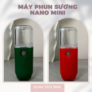 Máy Phun Sương Mini Cầm Tay Tạo Độ Ẩm Xịt Khoáng Dưỡng Ẩm Cho Da Mặt Dung Tích 30ml Tích Điện Đa Năng