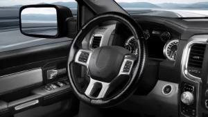 Customized Steering Wheel Cover for 2012-2018 Dodge RAM 1500/2500/3500/4500