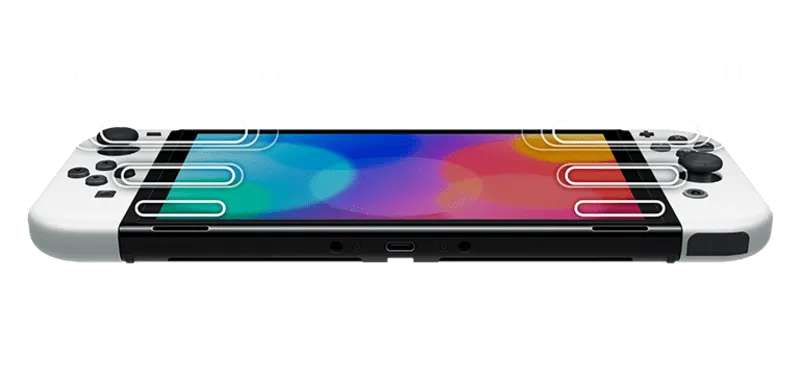 Nintendo Switch OLED Model White / Neon Console (1 Year Maxsoft