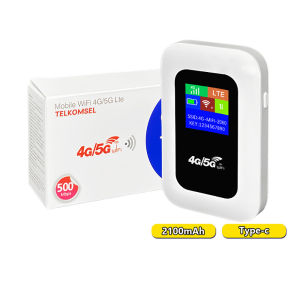 500Mbps 2100mAh Modem Wifi 4G 5G semua kartu TELKOMSEL Wifi Portable All Operator Mobile WiFi Router