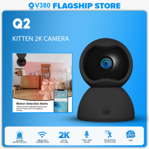 V380 Q12 Cctv Camera 2MP Smart HD 1080P Night Vision Two-Way Audio Home Monitor Wireless Wifi Network Security Cctv Camera Connect To Cellphone
