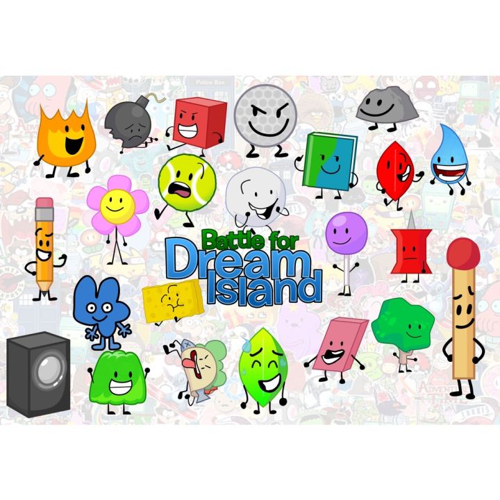 BFDI (Battle For Dream Island BFDI) -Vinyl Sticker * | Lazada PH