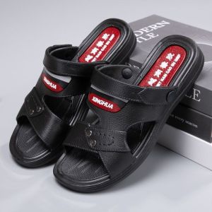 Free Shipping Vietnamese Rubber MenS Sandals And Slippers Versatile For Summer Wear Durable For Outdoor Use Suitable For Driving And Feature A Thick Sole