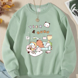 Crewneck Anak Perempuan Panda Bubu Virall Terbaru