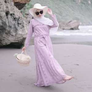 Gamis Brukat Kondangan Baju Wisuda Gamis Lebaran Wanita  Sheryl Dress