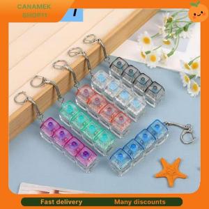 ❣️❣️❣️ 1 2 PCS Fidget Decompression Keyboard Silent Luminous Keyring Bag Pendant Stress Relief Toy Antistress Finger Keyboard Game Gift