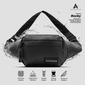 Tas Selempang Pria Wanita Waistbag Rocky Series Antarestar Tas Pria Distro
