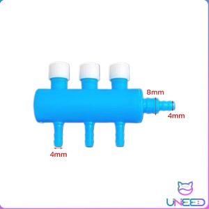 Need Aquarium Air Pump Hose Splitter Fish Tank Oxygen Regulating Valve Flow Splitter 3/4 Way