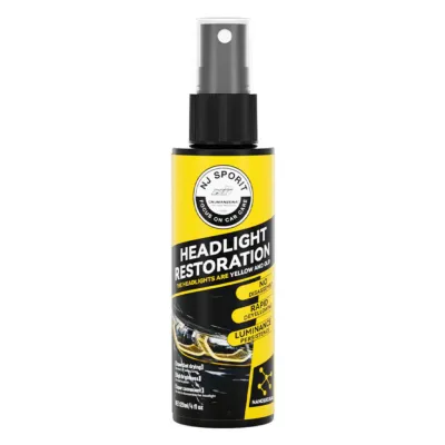 NJ Sports Car Headlight Restoration Spray 120ml | Remove Oxidation Yellowing & Restore Clear Visibility