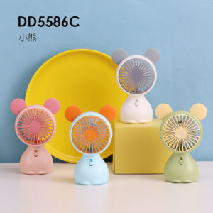 Creative USB Charging Small Fan Cartoon Portable Mini Handheld Fan Office Student Desktop Fan