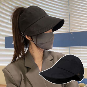 *READY STOCK AT MALAYSIA*New Style Sun Hat With High Ponytail High Quality Hollow Peak Cap For Women Fashion Outdoor Sunshade Fisherman Hat Topi Matahari 遮阳帽