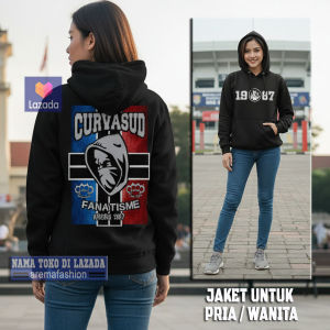 JAKET AREMA PRIA WANITA FASHION HOOLIGAN HITAM - aremafashion
