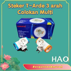 STEKER T-Arde 3 arah / Colokan Cabang Multi CAHAYA SC-382