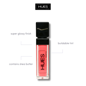 Hues Cosmetics Lip Gloss Lip Tint (Bratz) Super Shiny With Shea Butter