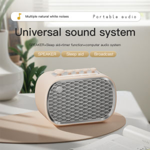 【✅SG Seller✅】Portable Mini Blueooth Speaker with FM Radio White Noise Machine Desk Small Speaker Helping Sleep Therapy Soother Sleeping 8 Soothing Sounds Sleep aid Sound System Wireless Speaper Nature Sounds/Lullaby for BabyKids AdultNursery Office