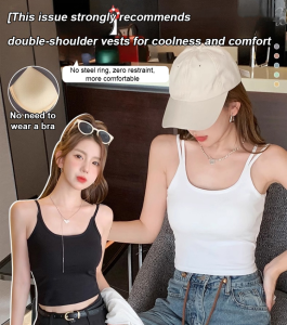 Slim small camisole pure desire thin shoulder pleated bottoming