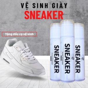 Chai Xịt Tẩy Giày Sneaker Dạng Bọt 300ml – Làm Sạch Nhanh Không Giặt Không Hư Giày Cực Tiện Lợi
