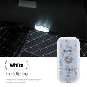 Car LED Touch Lights Wireless Interior Light Auto Roof Ceiling Reading Lamps USB Charging