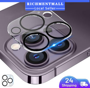 【✅SG LOCAL STOCK🔥】RICHMENTMALL For iPhone 16/15/14/13/12/11 HD Camera Len Screen Protector For iPhone 16/15/14/13/12/11Tempered Glass Film Camera Cover Lens Protector