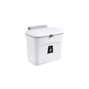 Worthbuy 7L/9L Multipurpose Kitchen Rubbishbin Dustbin Hanging Bin With Lid And Mountable Indoor Compost Bin