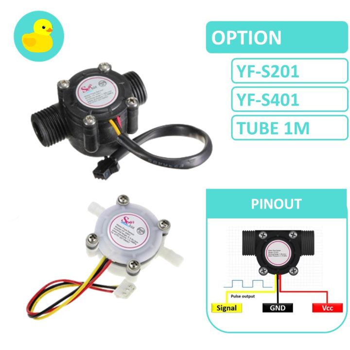YF-S201 / YF-S401 Water Flow Speed Sensor | Lazada