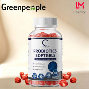 GPGP GreenPeople Probiotics Capsules with Prebiotics & Digestive Enzymes Supports Gut & Digestive Health for Men and Women