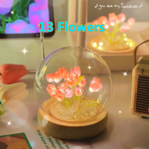 Creative Tulip DIY Night Light Home Decoration Birthday Gift Homemade Ambient Flower Lights Bedroom LED Lights