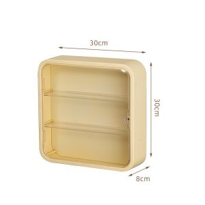 Wall mounted clear acrylic display box dustproof storage case figure stand collectible organizer home decor