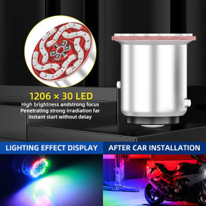 1pc [Brake Flash]1157 bay15d Motorcycle Colorful color changing motorcycle brake lights Automatic Flash Led 6W 12V Accessories Motorcycle