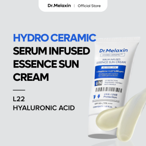 [Dr.Melaxin Official] Hydro Ceramic Serum Infused Essence Sun Cream 50ml (L22™ + Hyaluronic Acid) : SPF50+ PA++++