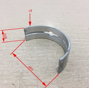 Bạc ba lê (bạc cốt máy) động cơ YC6112ZLQ/ 150-1005014A Xe Chenglong. cos 0. bản b28 dày r3 cung ngoài L92.5