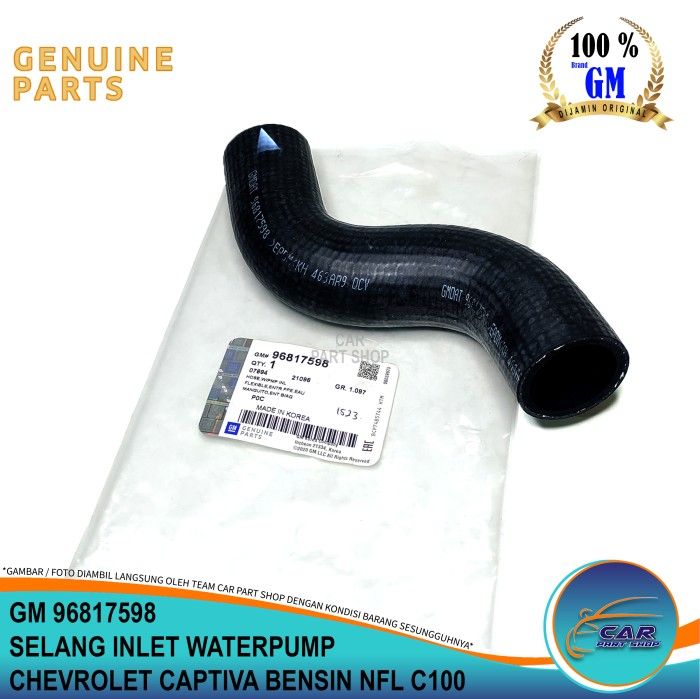 Selang Inlet Waterpump Water Pump Chevrolet Captiva Bensin Nfl C100 ...