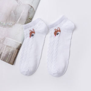 EFKS123 Kaos Kaki Motif Fashion Kaos Kaki Pendek Ankle Semata Kaki