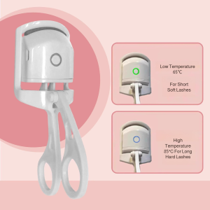 Eyelash Curler Pink Eyelash Curler Comfort Adjustable Temperature Control Electric Heat Practicality