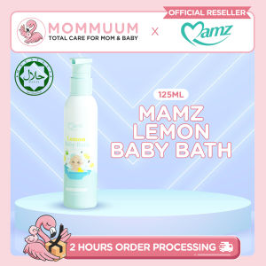 MAMZ Lemon Baby Bath (125ml) - Natural Gentle Wash for Sensitive Skin | Mandian Bayi Lemon Halal
