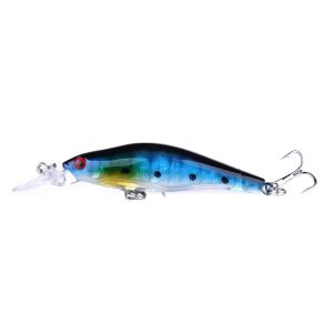 Minnow Wobbler Laser Hardlure dengan bola derik bahan ABS Umpan Pancing Casting Untuk Memancing