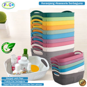 Keranjang Aksesoris Plastik Kecil Storage Box Serbaguna Bahan Premium Keranjang Sabun