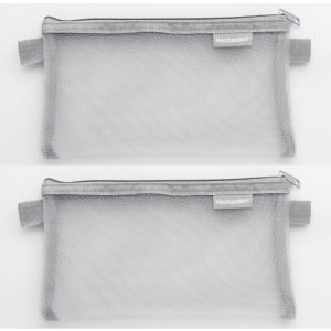 2 PCS Simple pencil case Zipper Cute bag Desk organizer storage stationery School supplies